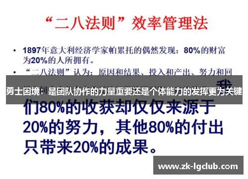 勇士困境:是团队协作的力量重要还是个体能力的发挥更为关键 勇士困境:是团队协作的力量重要还是个体能力的发挥更为关键