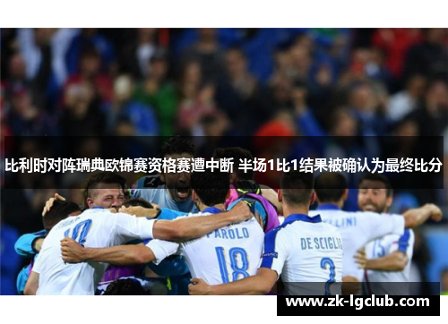 比利时对阵瑞典欧锦赛资格赛遭中断 半场1比1结果被确认为最终比分